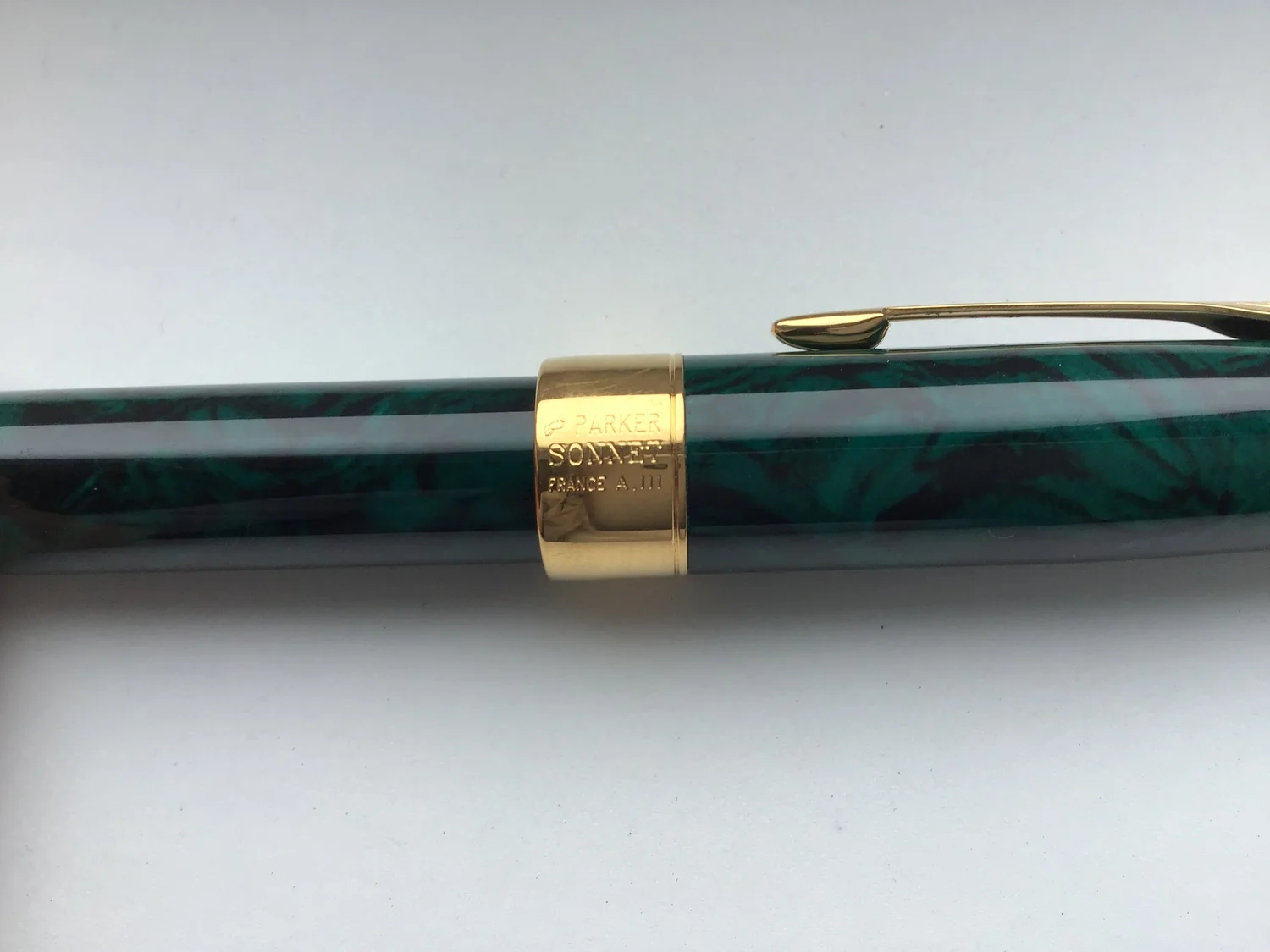 Parker Sonnet万年筆 緑 ツートンカラー M Parker Sonnet Green Lacque Fountain Pen — Global Pens UK